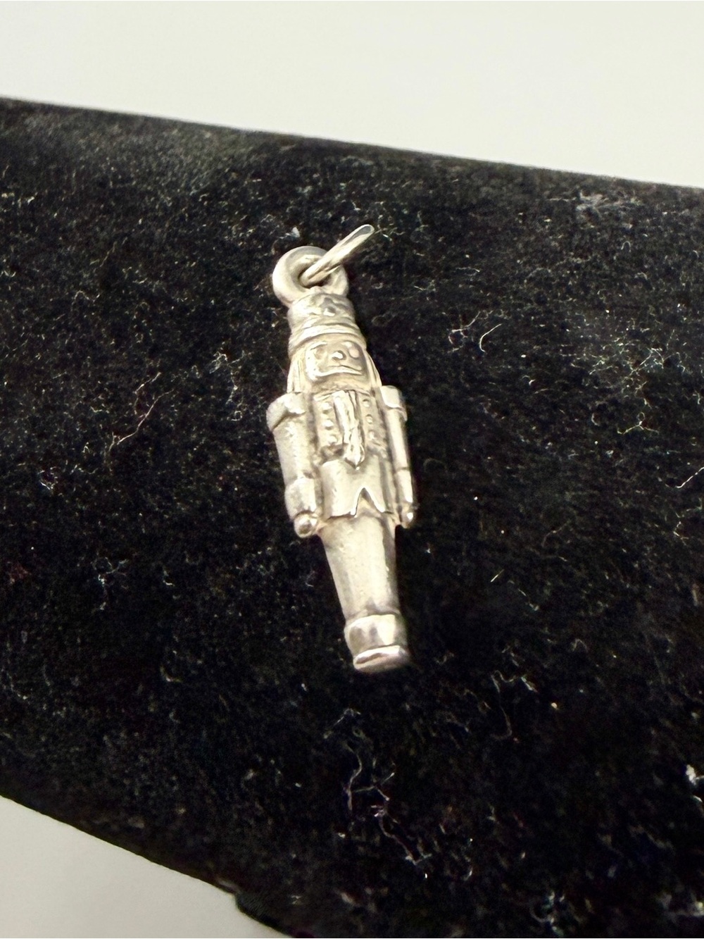 JAMES AVERY Sterling Silver 3-D Nutcracker Soldier Charm Pendant; RETIRED